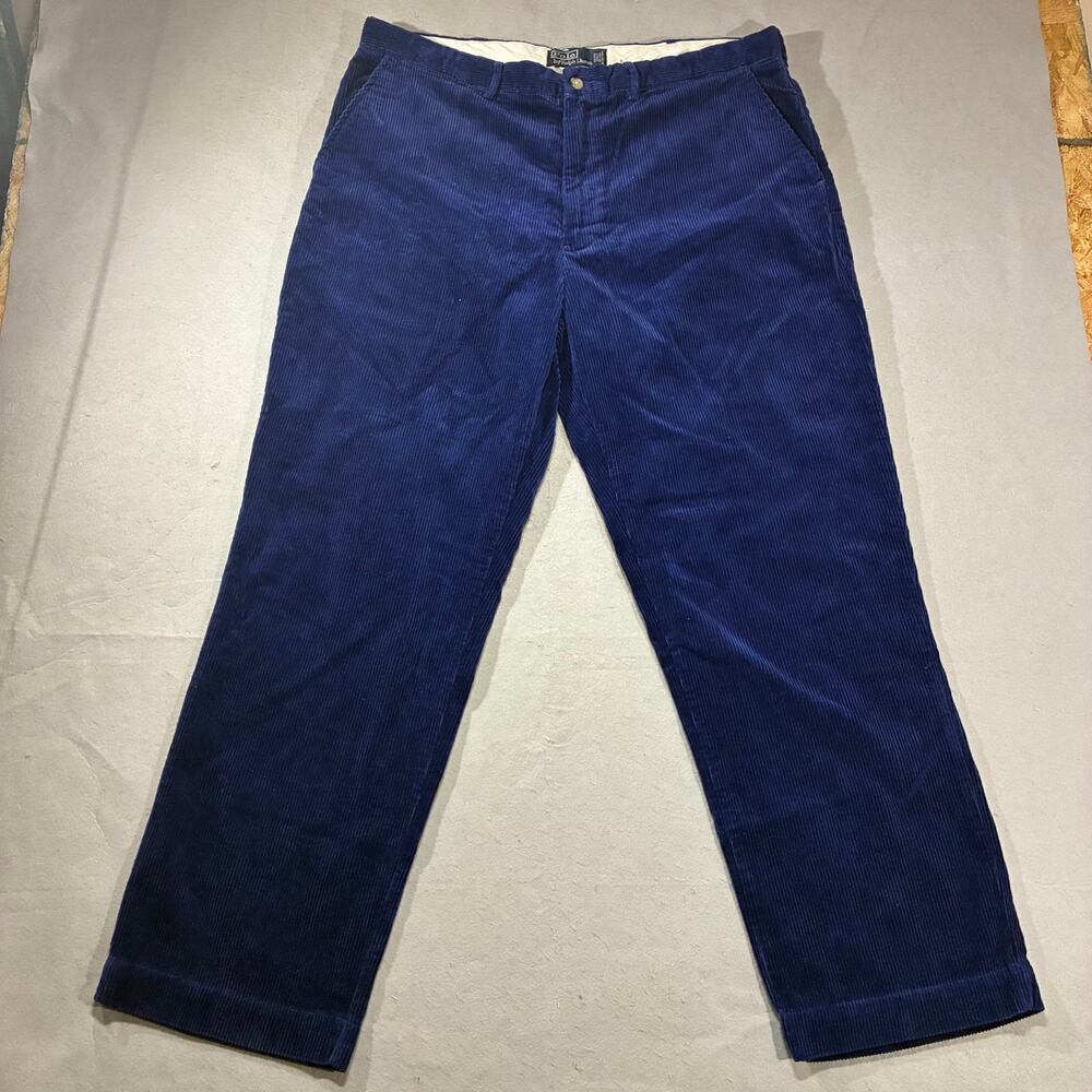 Vintage Polo Ralph Lauren Corduroy Pants Mens 38x30 Purple Textured Classy